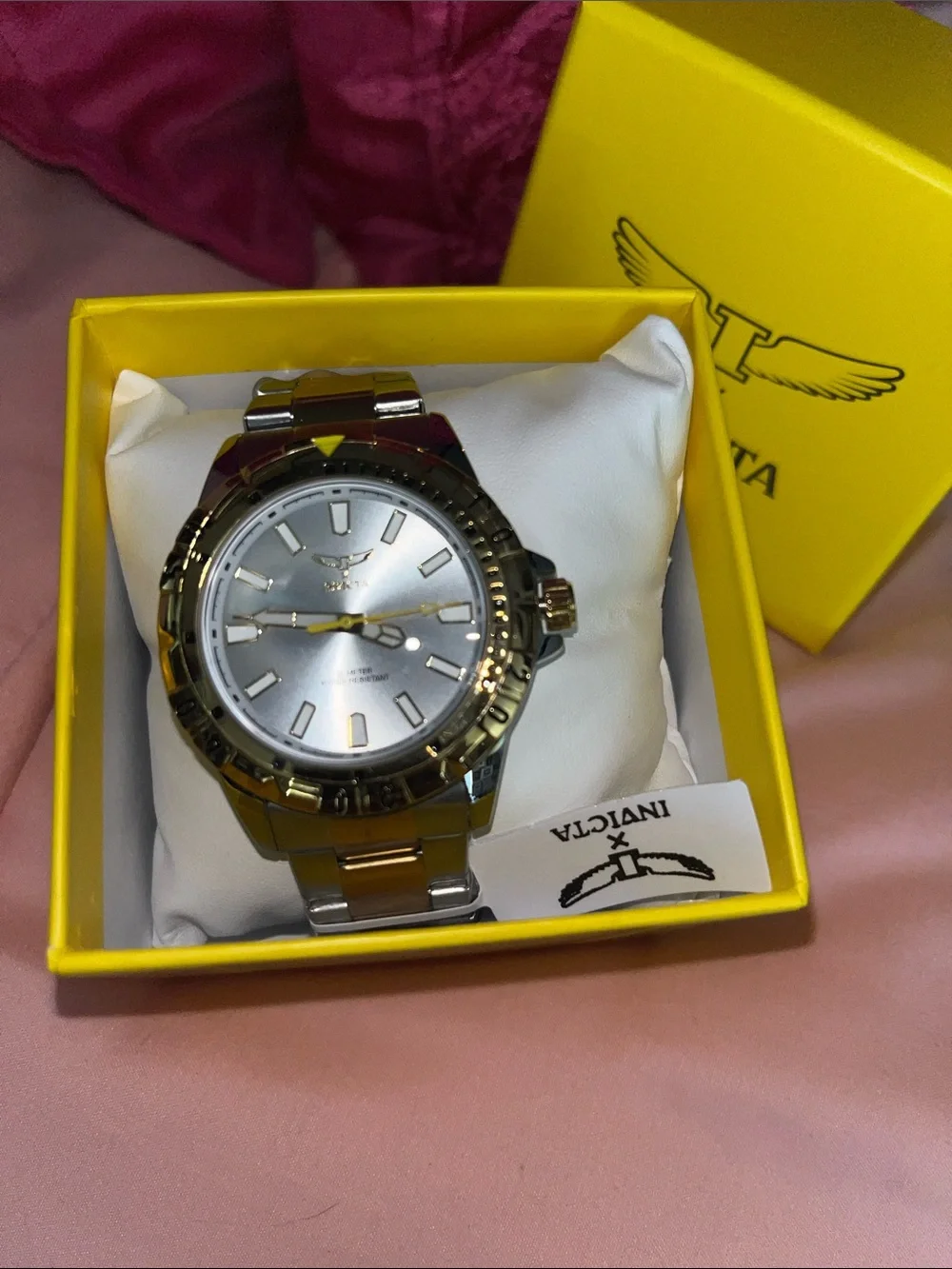 Invicta Silver and Gold Two-Tone Bracelet Watch
